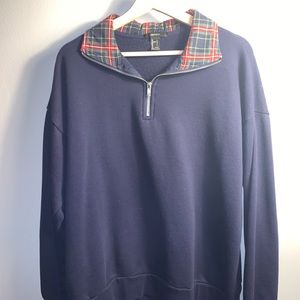FOREVER21 Plaid Collar Sweater in Large